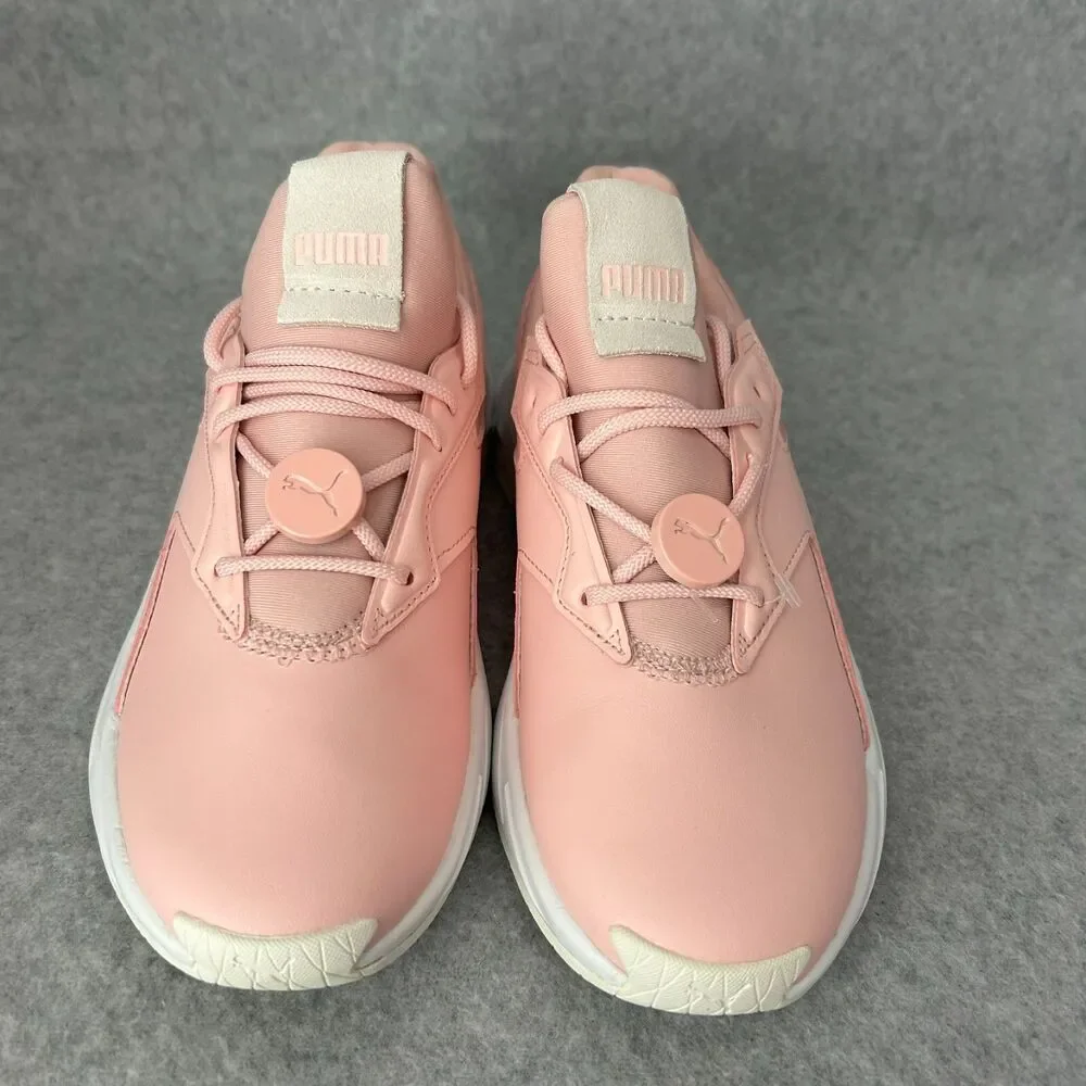 Puma Sneakers Fier Nitro Lthr Lace Up Pink Casual Shoes Women Size 7